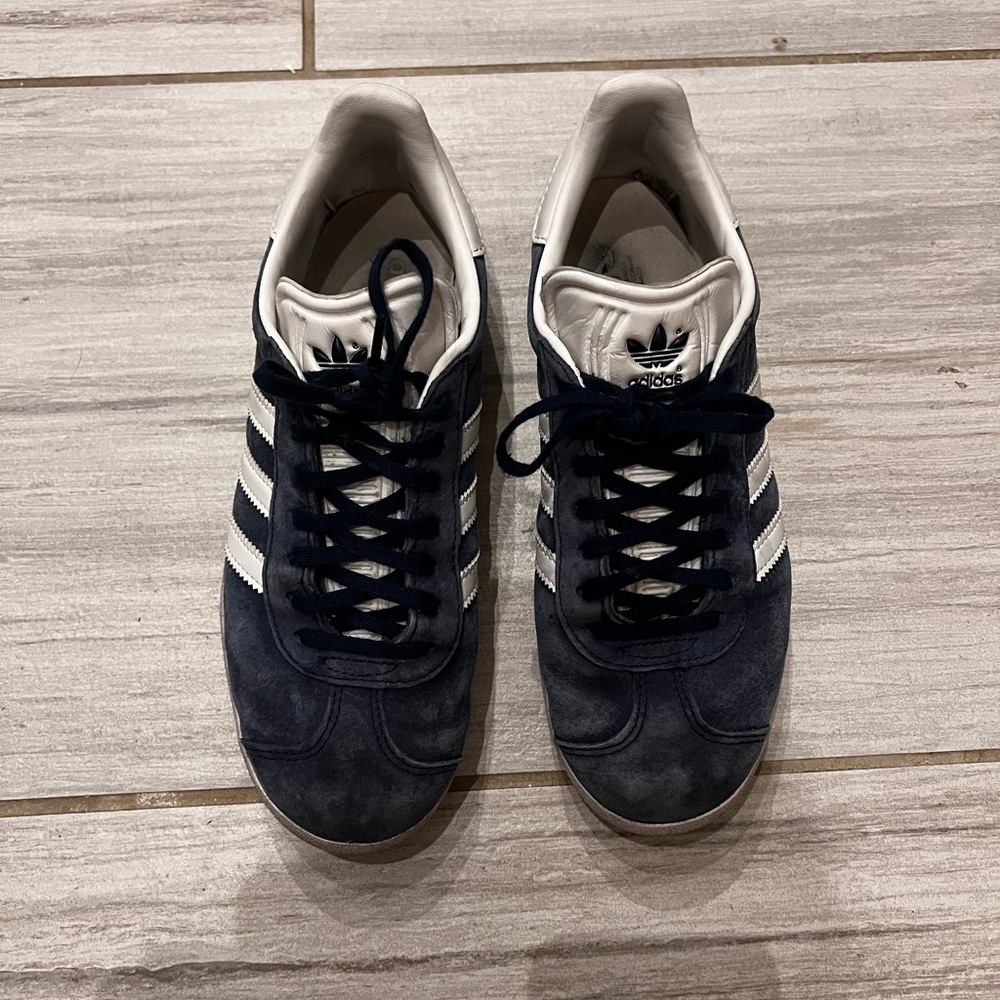 adidas Navy and White Athletic Shoes